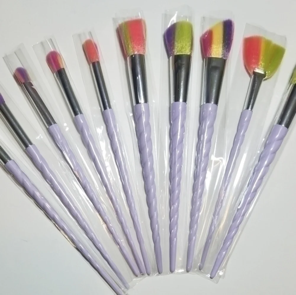 10 Piece Unicorn Makeup Brush Set